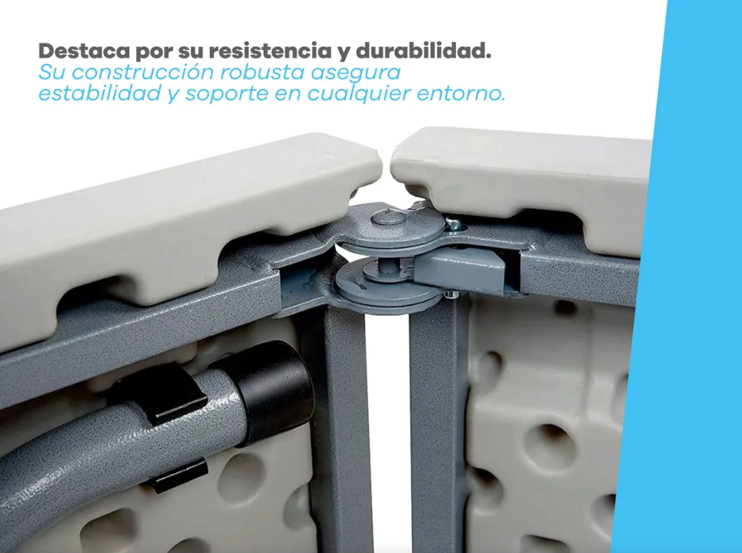 Mesa Plegable 1.80m – Reforzada – Color Blanco