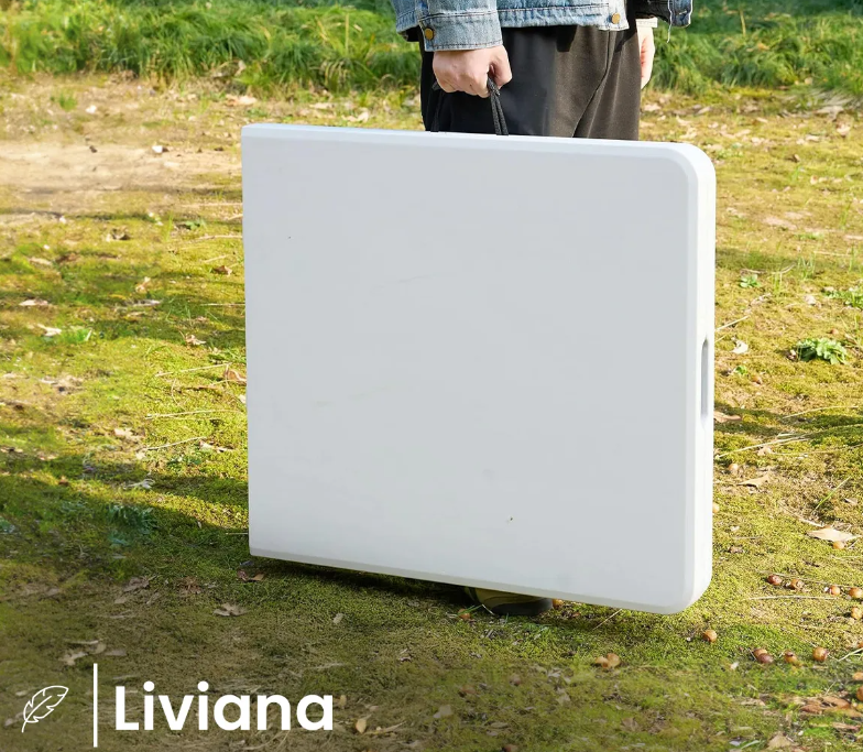 Mesa Plegable 1.80m – Reforzada – Color Blanco